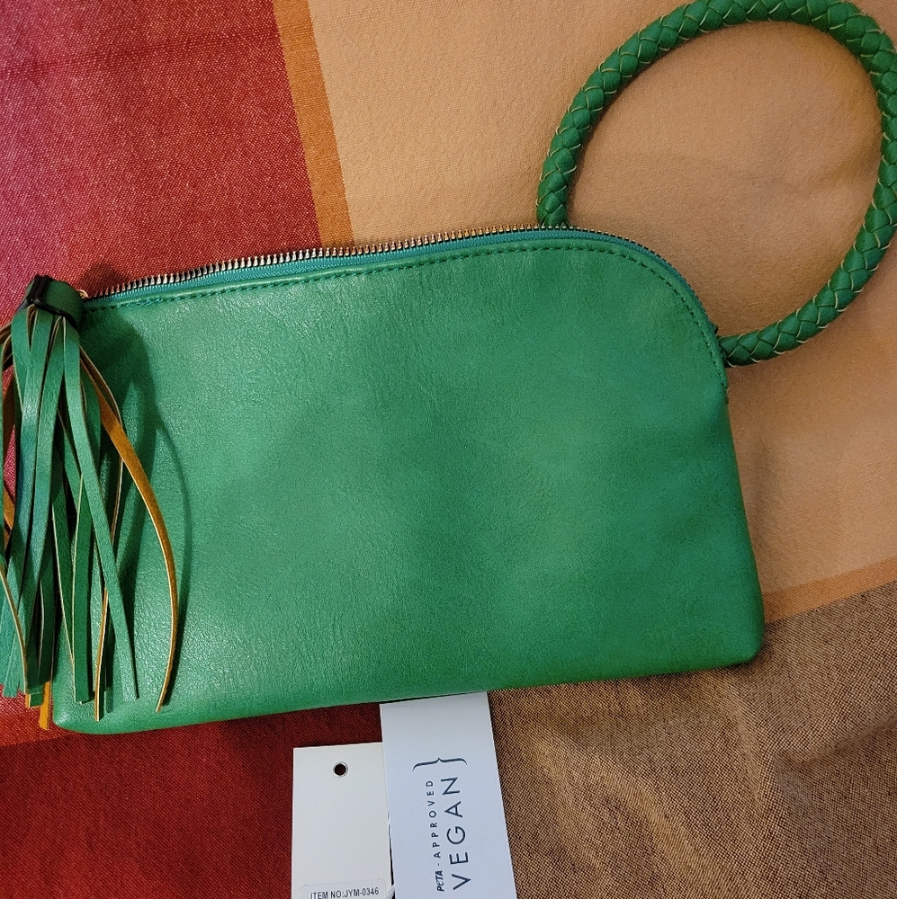 Green Vegan Leather Women's Bag